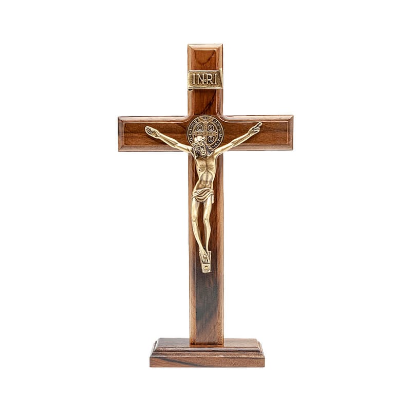 Crucifixo de Mesa com São Bento